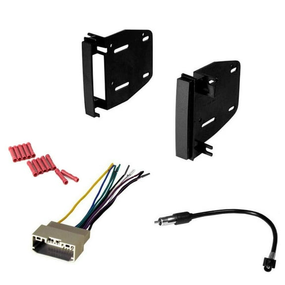 GSKIT21 Car Stereo Installation Kit for 2008-2009 Mitsubishi Raider - in Dash Mounting Kit, Wire Harness, Antenna Adapter for Double Din Radio Receivers