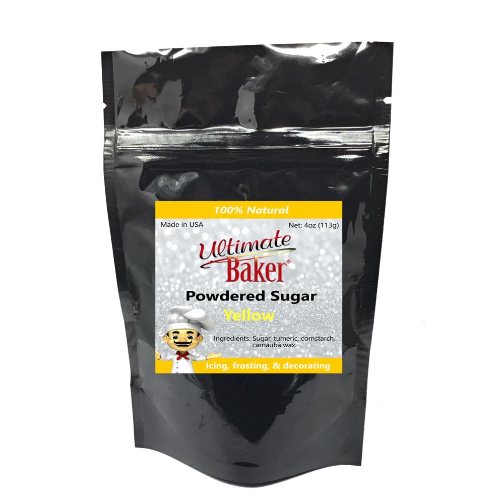 Ultimate Baker Natural Powdered Sugar Yellow (1x4oz Bag)
