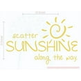 thumbnail image 2 of Scatter Sunshine Along The Way Inspirational Wall Art Decals Vinyl Lettering Stickers Home Decor Quote 23x15-Inch Buttercream, 2 of 5