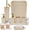 Beige&Gold, variant on Bathroom Accessories Set - Bathroom Set, 10PC
Bathroom Accessory Set, Bathroom Accessories, Toilet Brush, Trash Can, Qtip Holder Dispenser & Soap Dispenser