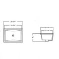 thumbnail image 4 of 20-3/4 Rectangular Shape Bathroom Undermount Sink 20-3/4-inch European Style Rectangular Shape Porcelain Ceramic Bathroom Undermount Sink, 4 of 4