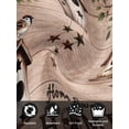 thumbnail image 7 of Sweet Home Cloth Napkins Set of 6 Reusable Dinner Napkins, Western Stars Bird Houses Brown Wooden Grain Cocktail Napkin Washable Table Napkins for Wedding/Holiday Party/Baby Shower 20"x20", 7 of 7