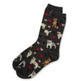 thumbnail image 3 of MeMoi Canine Friends Bamboo Blend Crew Sock - Womens - Female, 9-11, Legion Blue, 3 of 6