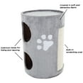 thumbnail image 6 of PETMAKER 2-Story Double-Hole Cat Condo With Scratch Surface - Gray, 6 of 6