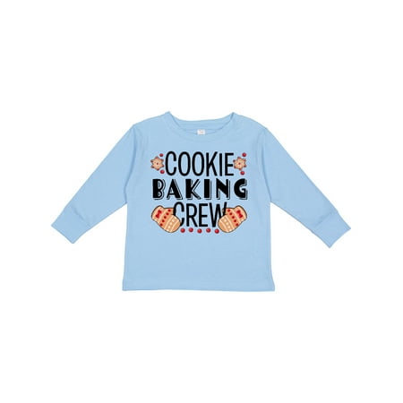 

Inktastic Christmas Cookie Baking Crew with Oven Mitts Gift Toddler Boy or Toddler Girl Long Sleeve T-Shirt