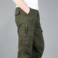 thumbnail image 2 of YDLCAFD Mens Cargo Pants With Pockets Big And Tall Spring And Autumn Bag Outdoor Pure Work Pants Men'S Loose Straight Tube Large Size Work Pants Climbing Casual Pants, 2 of 5