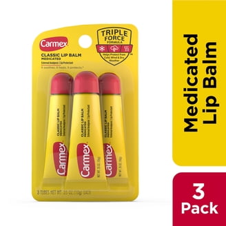 ToyLaBO オ━ガニック Moisture Cream 3本セット Carmex Classic Medicated Lip Balm Tubes, Lip Moisturizer, 3 Count