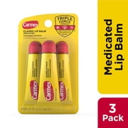 Carmex Classic Medicated Lip Balm Tubes, Lip Moisturizer, 3 Count (1 Pack of 3)