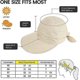 thumbnail image 2 of Hats For Women Upf 50+ Uv Sun Protective Convertible Beach Visor Hat, 2 of 4