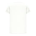 thumbnail image 5 of purcolt Women's Summer T-Shirts Short Sleeve V-Neck Solid Color Embroidery Tops Casual Loose Fit Boho Blouses, 5 of 9