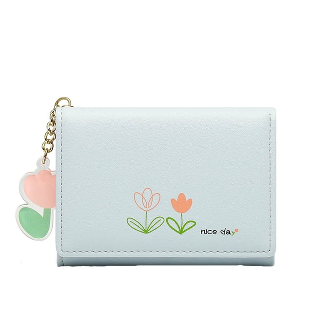 Huanglei Sac à Main Mode Petit pour Dames, Sac d'Identité à Cartes Multiples, Portefeuille Pochette pour Dames