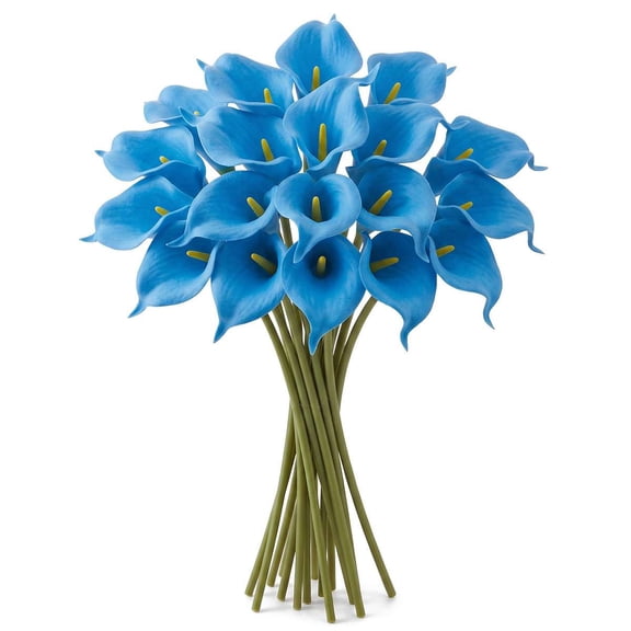 Deago 20 Pcs Artificial Calla Lily Flower Real Touch PU Flowers for DIY Wedding Bouquet Party Home Decor
