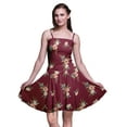 thumbnail image 1 of Bimba Robe Soleil Mini à Taille Smockée pour Femmes à Imprimé Floral, Tenue de Fête d'Été pour les Vacances - Petit, 1 of 5