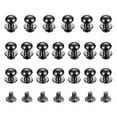 thumbnail image 1 of Uxcell Remaches de Cabeza Esférica de 10mm con Tornillo [20Pcs] - Remache de Botón Redondo de Metal para Bolsa, Cinturón y Bolso - Negro Gun, 1 of 6