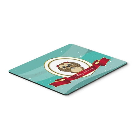 Hot Chocolate Christmas Balls Carolines Treasures BB1559MP Chocolate Brown Shih Tzu Merry Christmas Mouse Pad, Hot Pad & Trivet ()