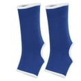 thumbnail image 1 of Ankle Brace, 1Pair Blue Nylon Comfortable Ankle Support Brace Protector Ankle Support High Density Knitting for Strength Training, Sanda, Thai Boxing, 1 of 7