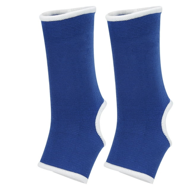 Ankle Brace, 1Pair Blue Nylon Comfortable Ankle Support Brace Protector Ankle Support High Density Knitting for Strength Training, Sanda, Thai Boxing