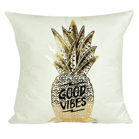 Pineapple Decor - Throw Pillows Case Letter Love/ Pattern Heart/ Pineapple Decorative Cushion Cover Square Throw Pillow Case for Home Office Living Room Bed Sofa Couch Bedding Decor 18''*18''