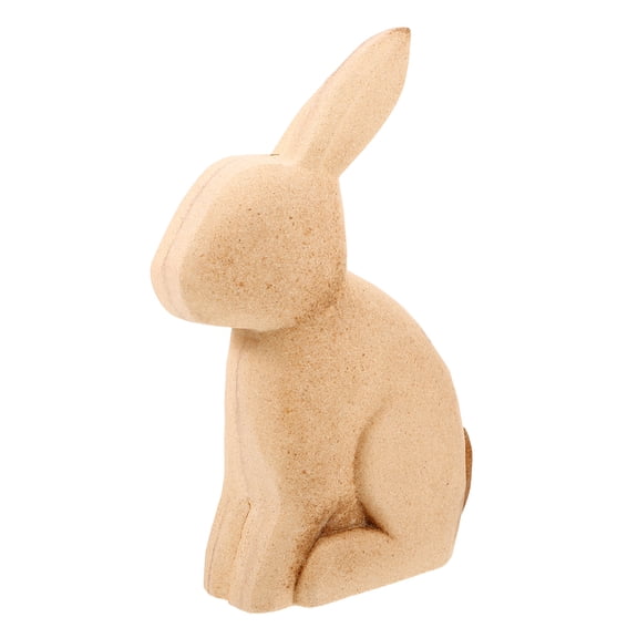 unbranded Costume Unfinished Bunny Figurines Wooden Animal Ornaments