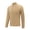 Khaki, variant on Linfrsh Men Long Sleeve Shirt Quarter Zip Pullover for Men Mock Neck Sweatshirt Lightweight Men's Long Sleeve Golf Shirt
