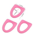 thumbnail image 6 of sruoe Toilet Seat Covers, Padded Toilet Seat Covers, Soft Warmer Toilet Seat, Toilet Seat Covers Washable, Fits Most Size Toilet Seat for Bathroom, Pink, 6 of 6