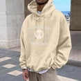 thumbnail image 4 of LUOGENLI Chandails à Capuche pour Hommes Graphiques Course Halloween Chandail à Capuche à Enfiler Manches Longues Chandail Décontracté avec Imprimé Graphique pour la Saison d'Automne Coupe Confortable Chandails à Capuche et Chandails pour Hommes Blanc Beige Taille g, 4 of 4