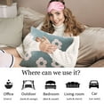 thumbnail image 4 of Funda de almohada de felpa 17.71x17.71 pulgadas Funda de cojín decorativa de café de poliéster con cremallera invisible para sofá de casa Vacaciones de uso diario lavable a máquina 1 paquete, 4 of 5