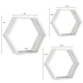 thumbnail image 6 of NEX 3" x 15" Rustic Grey Floating Shelf Set of 3, 6 of 9