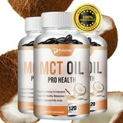 Pslalae MCT Oil Capsules 5704mg -Weight Loss,Immune Support,Skin and Brain Health 120pcs(1/3/5 Pack)
