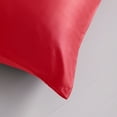 thumbnail image 4 of Flxxie Soft Cooling Body Pillowcase Cover Satin Silky Hidden Zipper 20x54 Red, 4 of 5