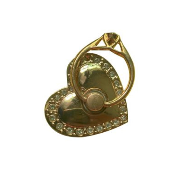 Methold Soporte para teléfono móvil en forma de corazón Rhinesone accesorios giratorios de soportes de marco de 360 grados Teléfono y Comunicación blanco