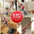 thumbnail image 5 of BSNAW Cordless Vacuum Cleaner,Lightweight 6-in-1 Powerful Stick Vacuum,Red, for Hard Floor, Pet Hair, Carpet, 5 of 9