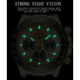 thumbnail image 4 of Pagani Design Daytona Homage Men's Watch Panda Analog Quartz Japan Movement Chronograph Luxury Wrist Watch Business Waterproof Silicone Strap Sports Pagani Watches for Men, 4 of 7