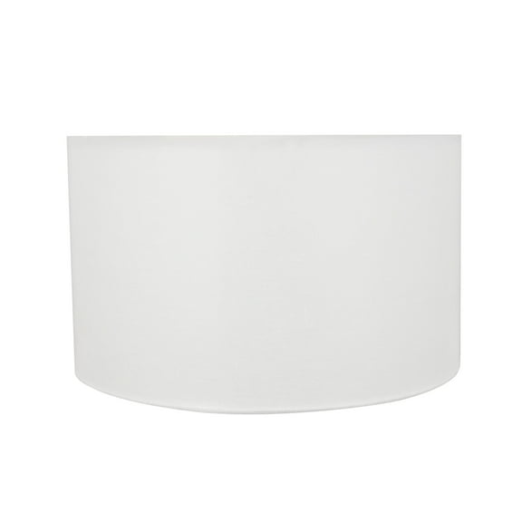 Aspen Creative 58326 Transitional Drum (Cylinder) Shape UNO Construction Lamp Shade in Off White, 17" Wide (17" x 17" x 10")