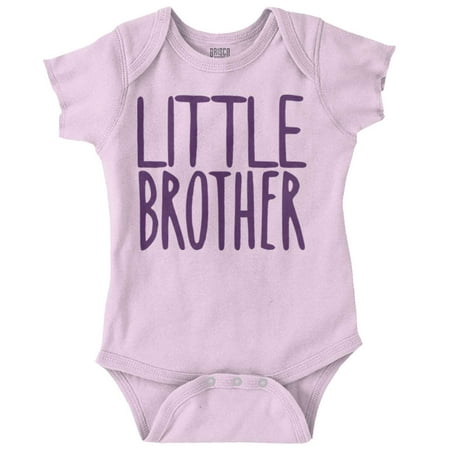 

Little Brother Youngest Sibling Cute Baby Bodysuit Jumper Boys Brisco Brands