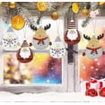 thumbnail image 1 of Christmas pendants Christmas decoration Metal Christmas tree pendants 6 pieces Santa Claus, snowman and moose designs Christmas pendants Christmas tre, 1 of 5