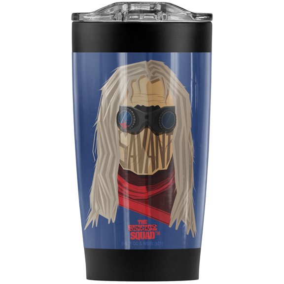Suicide Squad 2/Savant Illustration Stainless Steel Tumbler 20 oz Coffee Travel Mug/Cup, Vacuum Insulated & Double Wall with Leakproof Sliding Lid | Great for Hot Drinks and Cold Beverages