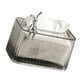 thumbnail image 4 of Soporte para caja de pañuelos, dispensador de pañuelos para el hogar con resorte de elevación automática de gran apertura para tocador de baño, encimera, cuerpo de fresno, fondo plateado, 4 of 10