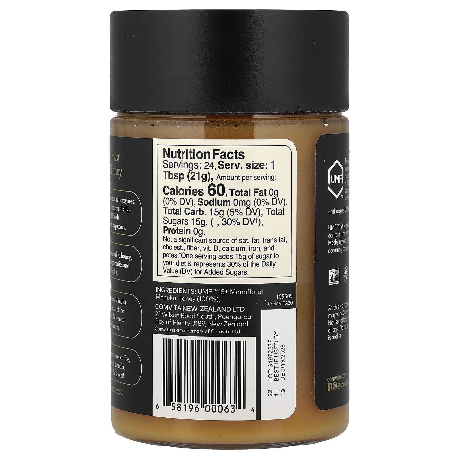 Comvita Manuka Honey, UMF™ 15+, MGO 514+, 17.6 oz (500 g)