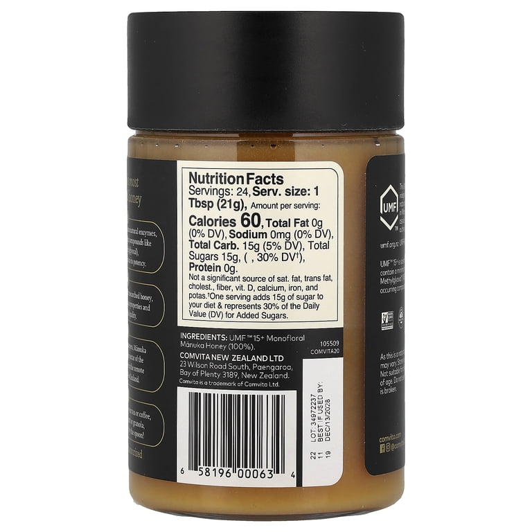 Comvita, Manuka Honey, UMF‚Ñ¢ 15+, MGO 514+ 17.6 oz, Raw