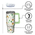 thumbnail image 3 of Merry Christmas 30oz Tumbler with Handle, Winter Holiday Coffee Cup with Lid, Snowflakes Elk Insulated Mug, Stainless Steel Gifts for Women Men, 3 of 5