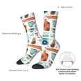 thumbnail image 4 of Vsdgher Cute Tableware Crew Socks for Men & Women, Breathable Casual Athletic Ankle Socks, 4 of 6