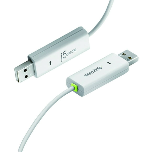 j5create JUC100 Data, Keyboard, and Mouse Sharing/Transfer USB Cable [ Wormhole Switch Windows to Windows ] Transfer Data Between 2 Windows PC