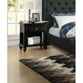 thumbnail image 2 of Modern Bedroom Nightstand Black Color Wooden 1 Drawers And Shelf Bed Side Table Plywood, 2 of 3