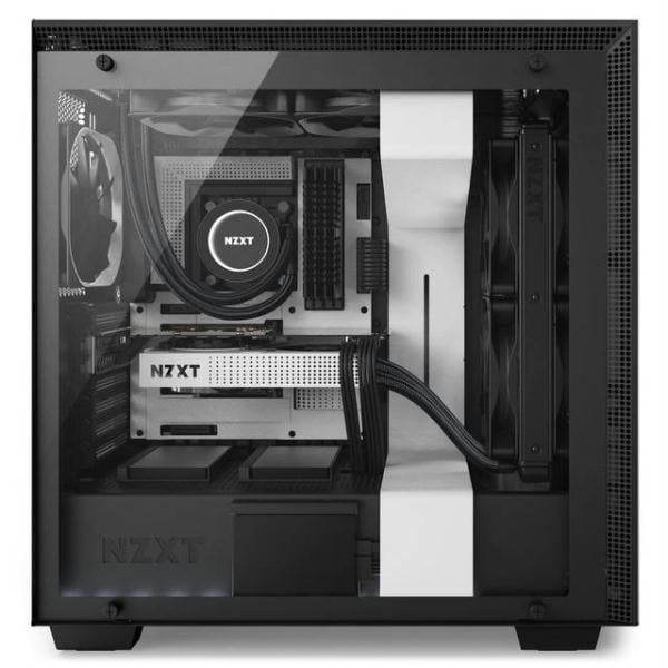 NZXT H700I No Power Supply ATX Mid Tower w/ Lighting and Fan Control Matte Black 