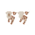 thumbnail image 2 of BemeyourBBs This is My First Rodeo Baby Boy Cowboy Outfit Western Newborn Baby Boys Spring Summer Fall Clothes Booties Print Short Sleeve Romper with Long Pants Hat 3Pcs Set, 2 of 9