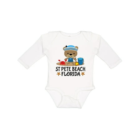 

Inktastic St Pete Beach Florida Gift Baby Boy Long Sleeve Bodysuit