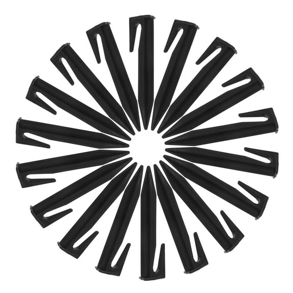 Masteelf  100 Pcs Ground Stakes Heavy Duty Garden Lawn Mower Peg Black