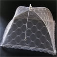 thumbnail image 4 of Lot 3 Food Umbrella Covers Picnic Bbq Party Sports Tent White 12" Mesh Toppers, 4 of 5