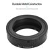 thumbnail image 5 of Cámara Adaptador de lente Irfora Andoer Metal lente montaje adaptador anillo T/T2 montaje lente adaptador reemplazo para Olympus E-1/E-3/E-10/E-20/E-30/E-300/E-330/E-400/E-410/E-420/E-450/E-500/E-5 Irfora Adaptador de lente, 5 of 7